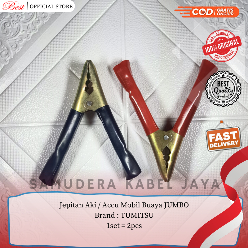 Jepitan Aki / Accu Mobil Buaya JUMBO - "TUMITSU"