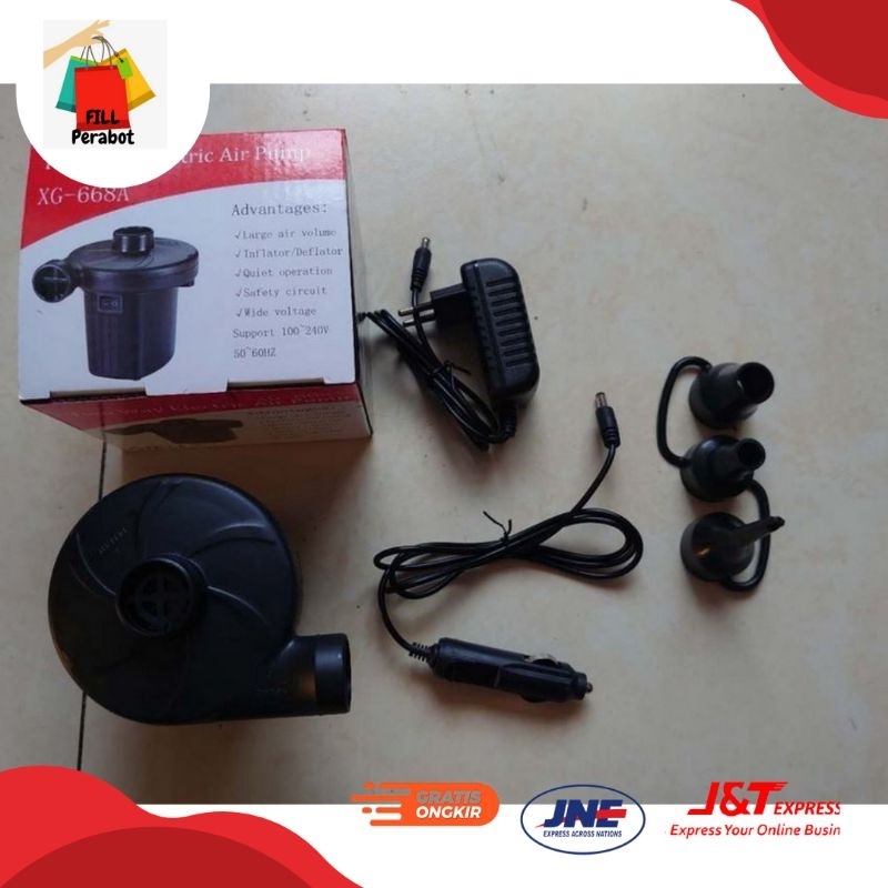 POMPA KASUR ANGIN LISTRIK / POMPA ANGIN LISTRIK RUMAH DAN MOBIL / VACUUM ELEKTRIK / POMPA ELEKTRIK /