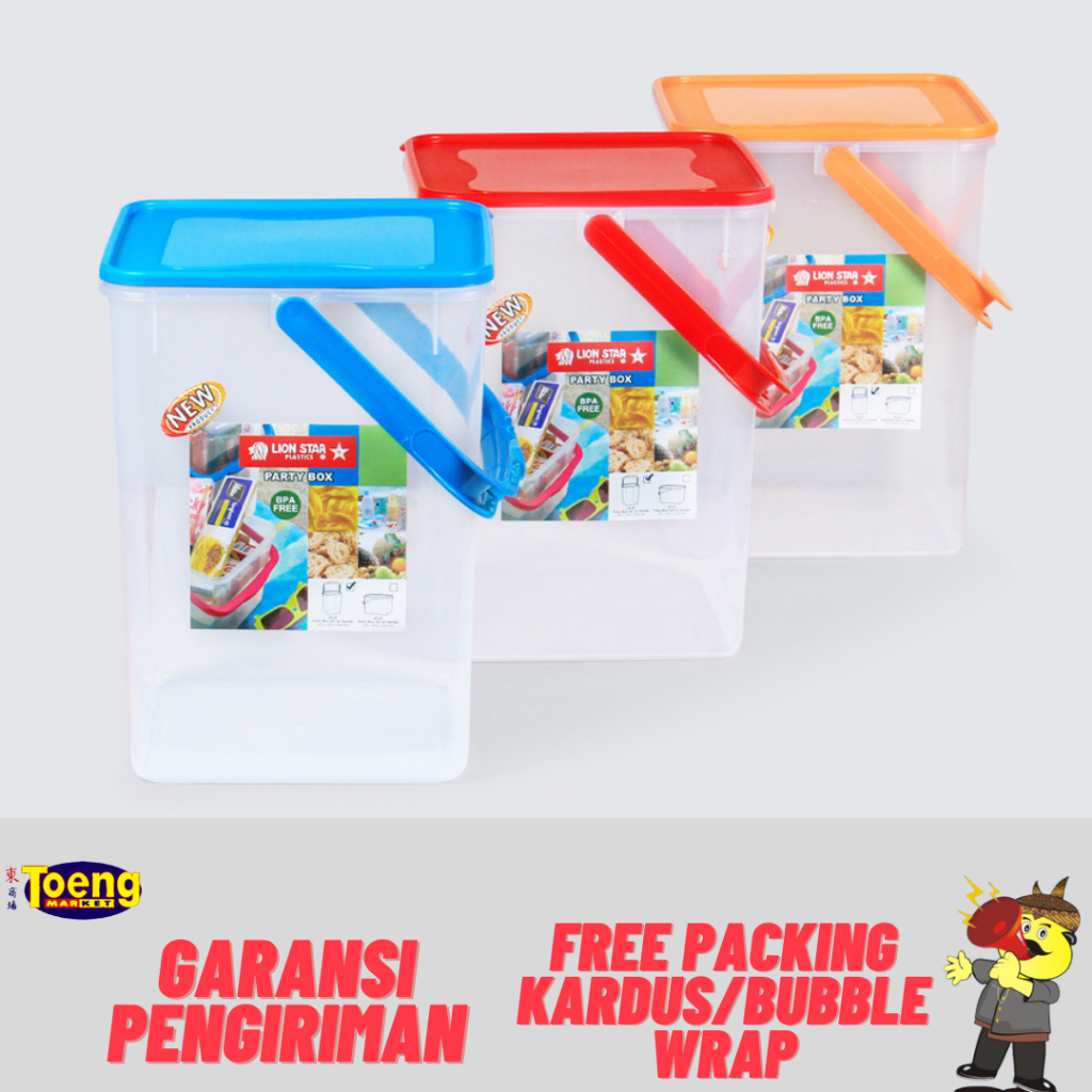 TOPLES KOTAK SERBAGUNA / TOPLES PLASTIK / PARTY BOX 201 WITH HANDLE LS