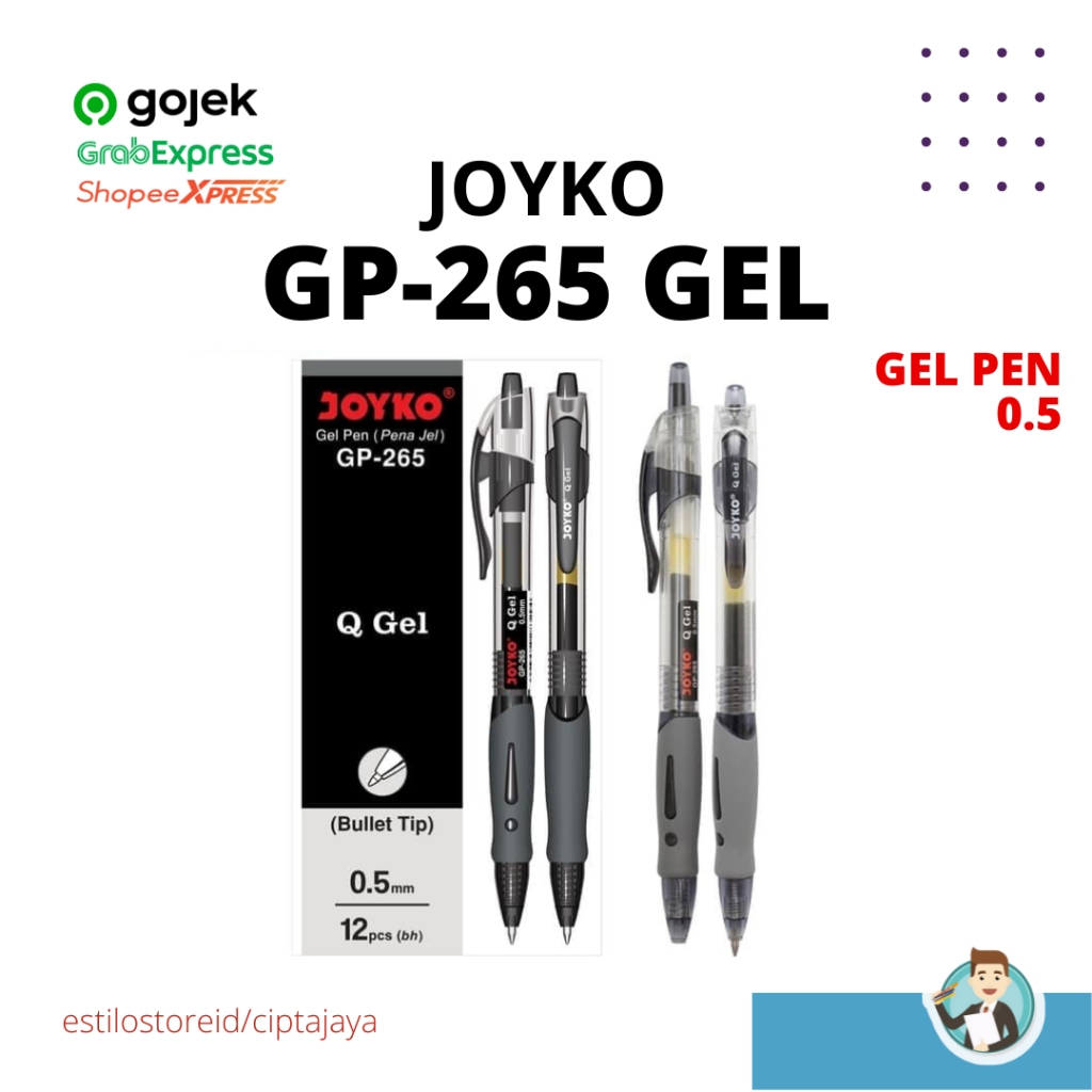 

PENA JOYKO GP265/ PENA GEL MEKANIK JOYKO/PEN GEL JOYKO/BALLPOINT GEL JOYKO