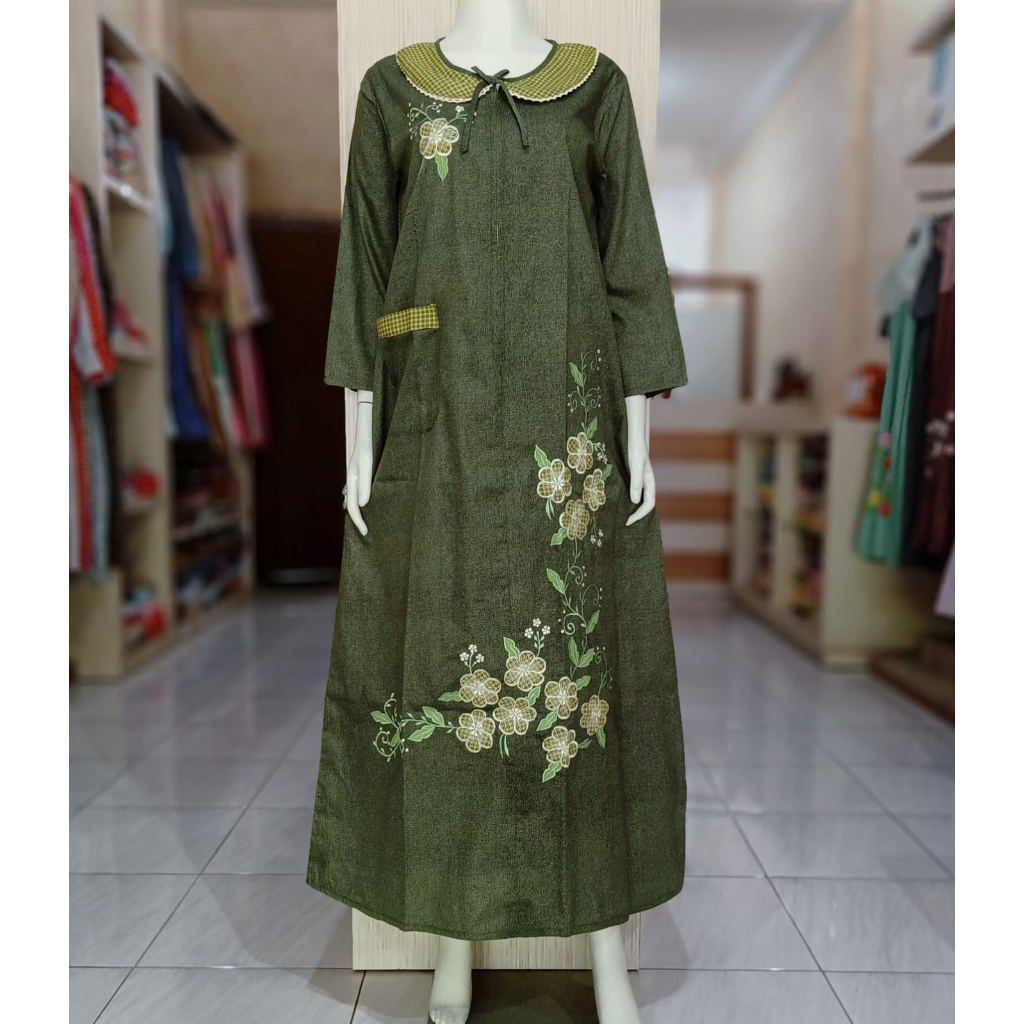 daster bordir malang lengan panjang