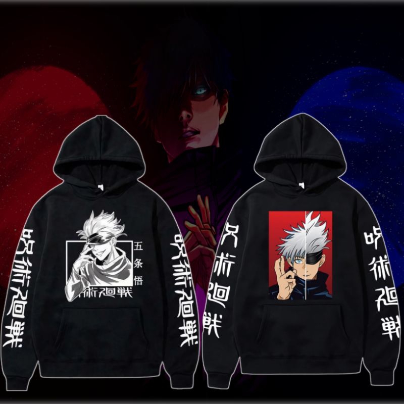 Hoodie Anak Laki-Laki/Perempuan/Hoodie Jujutsu Gojo/Sweater Anime Anak Keren