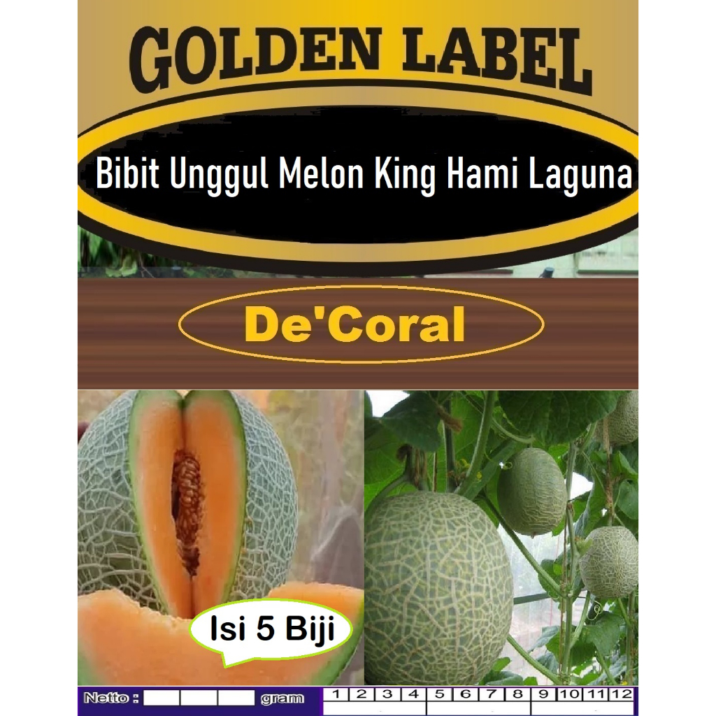 Bibit Unggul Melon King Hami Laguna|Biji Benih Melon King Hami Laguna