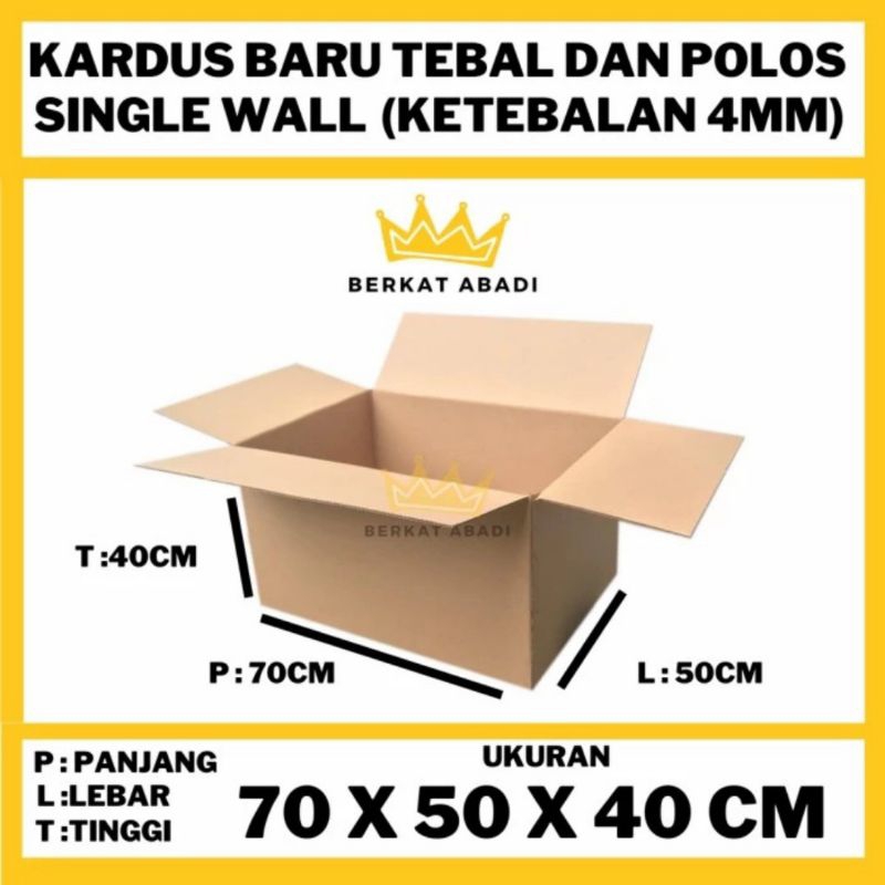 

BOX KARTON / BOX KARDUS POLOS UK 70 X 50 X 40 COCOK UNTUK PINDAHAN