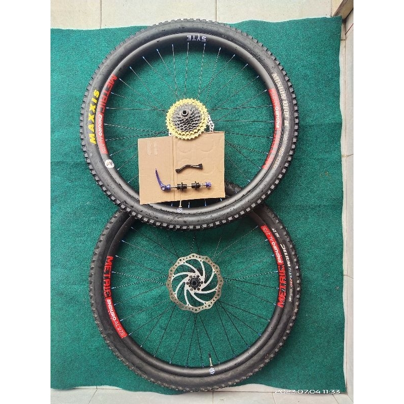 velg sepeda 27.5 set sama ban