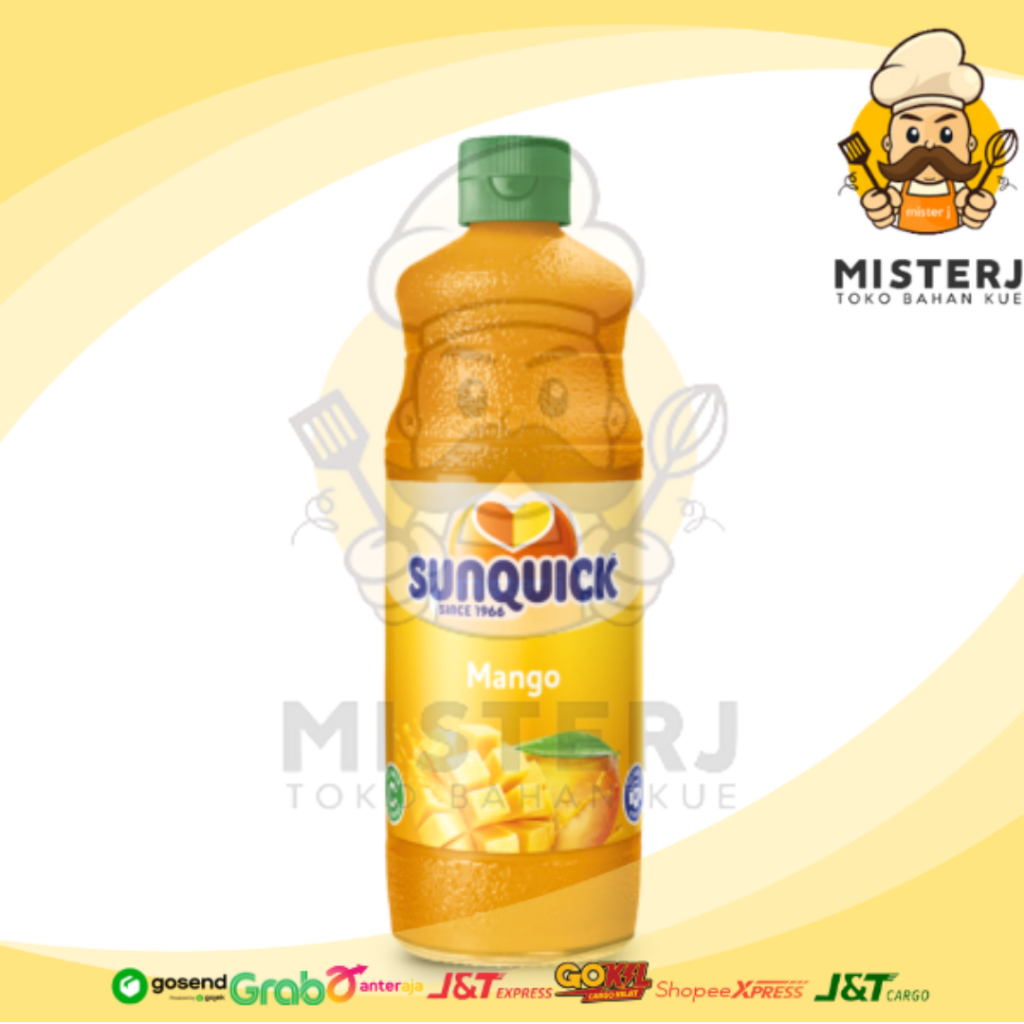 

Sunquick Squash Mango Jumbo 840ml + BUBBLE WRAP | Sunquick Squash Mangga