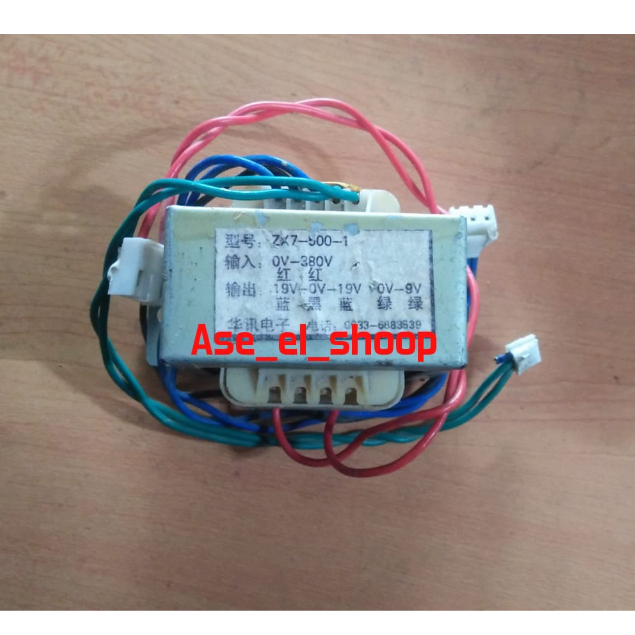 Trafo Power 19-0-19V  0- 9V bekas