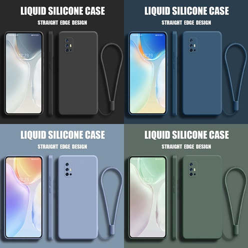 Case Vivo V19 Baby Skin FREE tali Microfiber Silicone Tpu Square