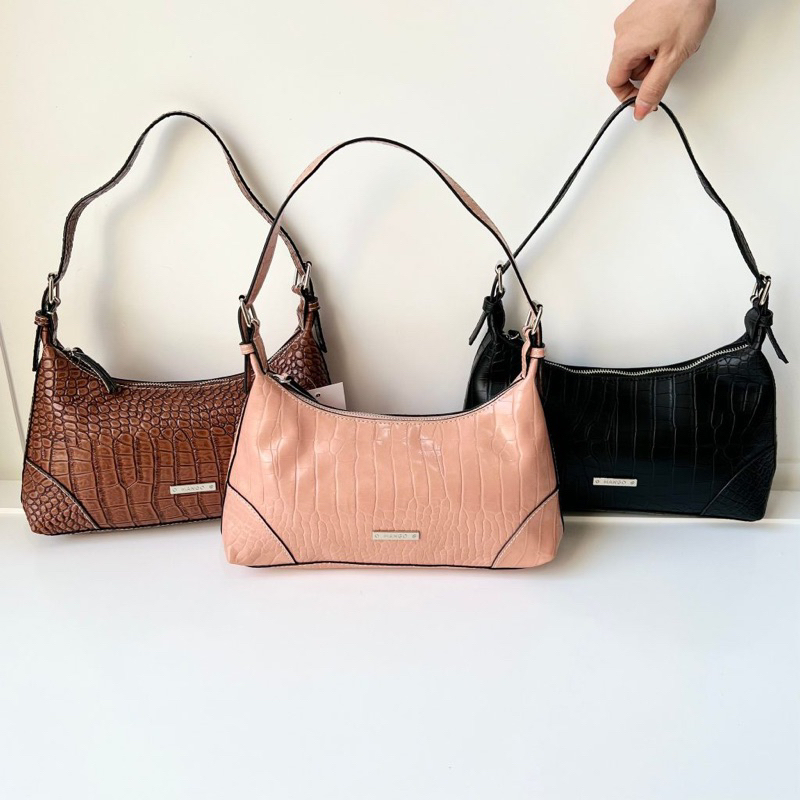 PROMO SALE Tas Mango bahu hitam coklat merah pink maron