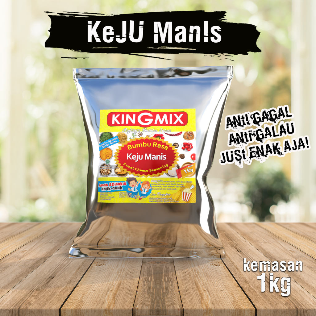 

Bumbu Tabur Rasa Keju Manis KING MIX 1 KG PREMIUM