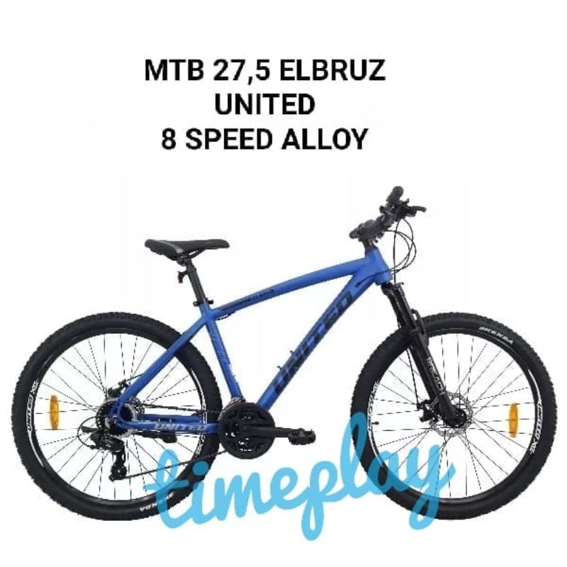 Sepeda Gunung Mtb United Elbruz 27,5 inch 3 x 8 speed Alloy