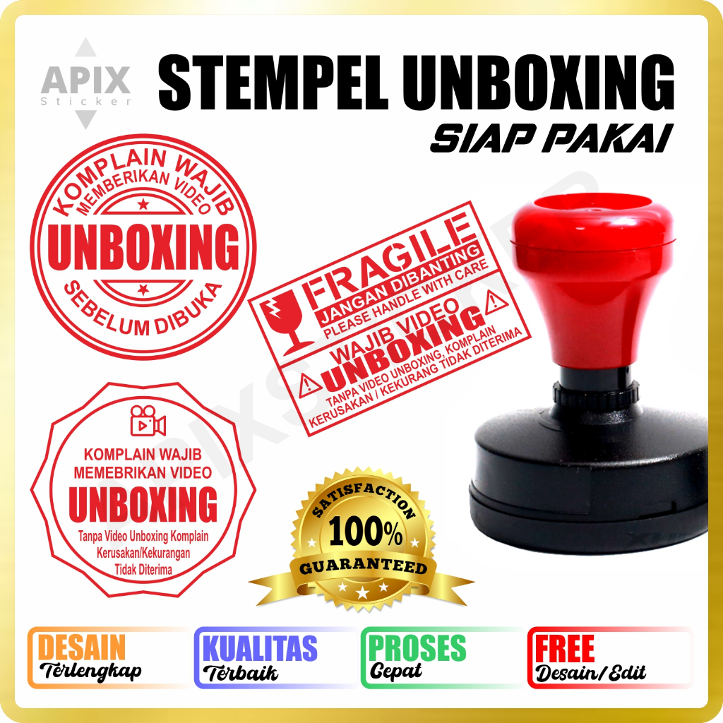 

Stempel Unboxing Video Paket Resi Olshop