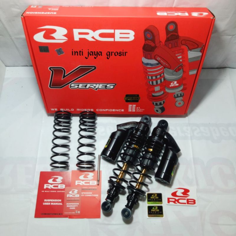 Shock Belakang RCB VS Black Series Premium 320MM RXking Karisma Tiger Supra125 Grand Produk Original
