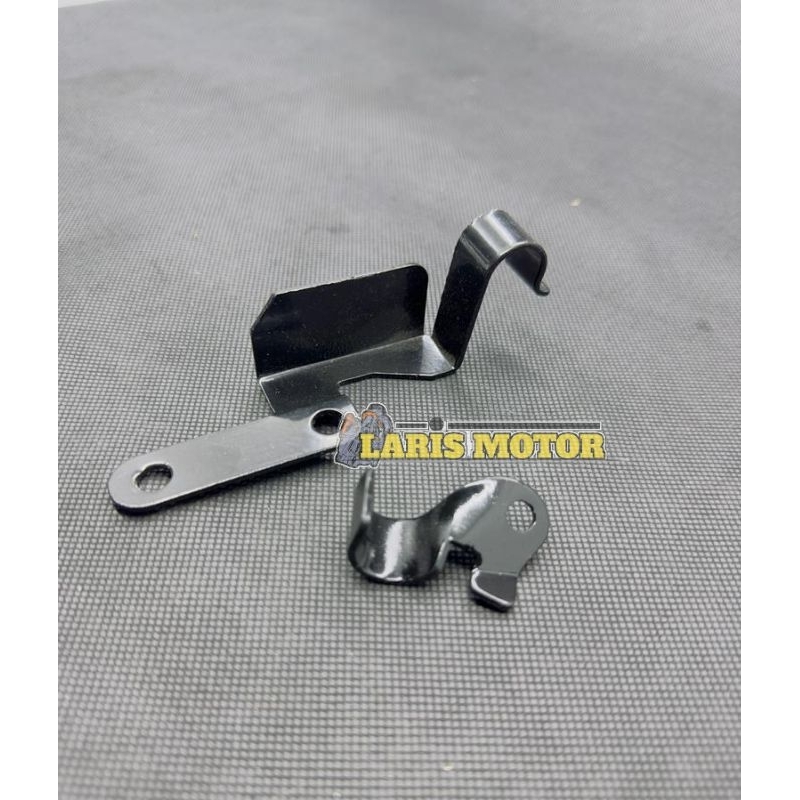 breket kleman selang rem depan RX king set atas dan bawah