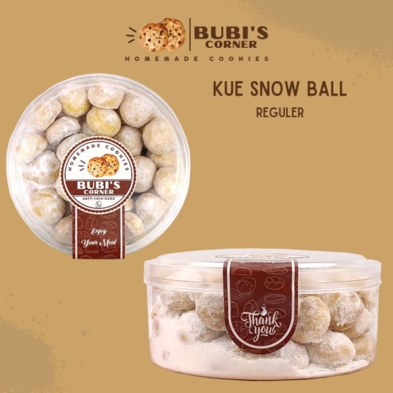 

Bubis Corner Kue Kering Bola Salju Snow Ball Bola Salju Mete Snow Ball Kacang Mete Reguler