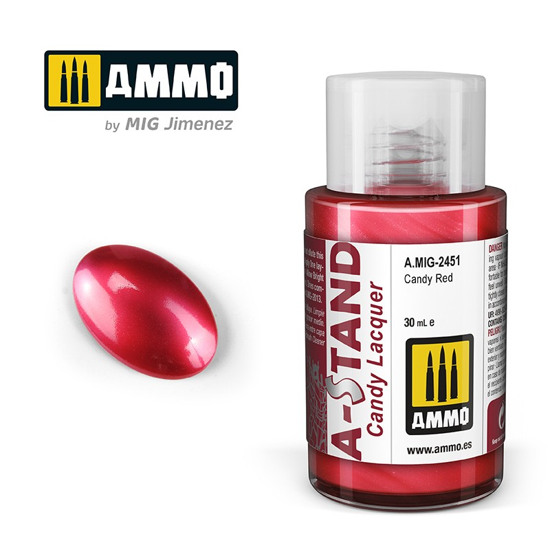 

AMIG2451 A-STAND : Candy Red - Lacquer Alclad II