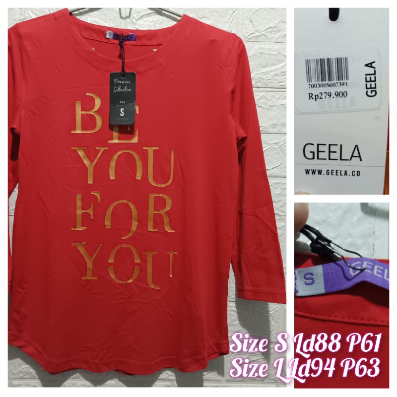 Geela - Kaos Cewek Remaja dewasa