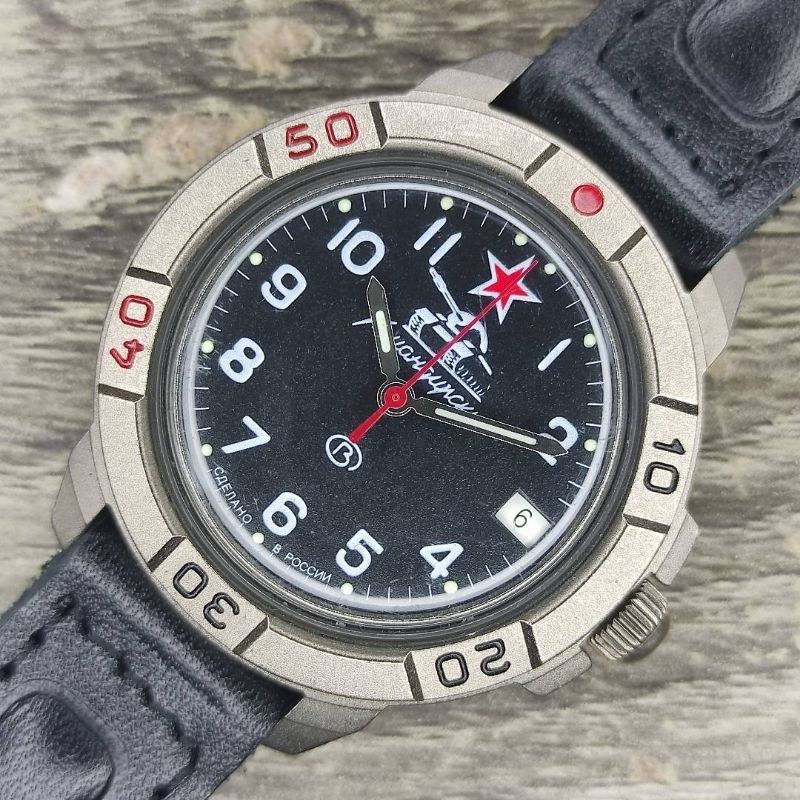 Jam Tangan Rusia Vostok/boctoc Komandirskie Diver