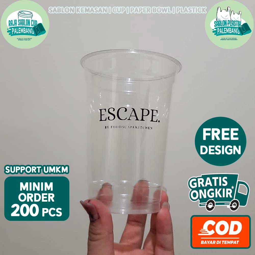 SABLON PET CUP 12/14/16 OZ | PET CUP POLOS DATAR & OVAL