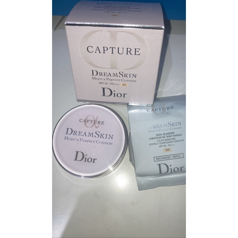 Preloved Dior Cushion Capture DreamSkin Dior Dreamskin Cushion Dior Moist Perfect Cushion Shade 010 