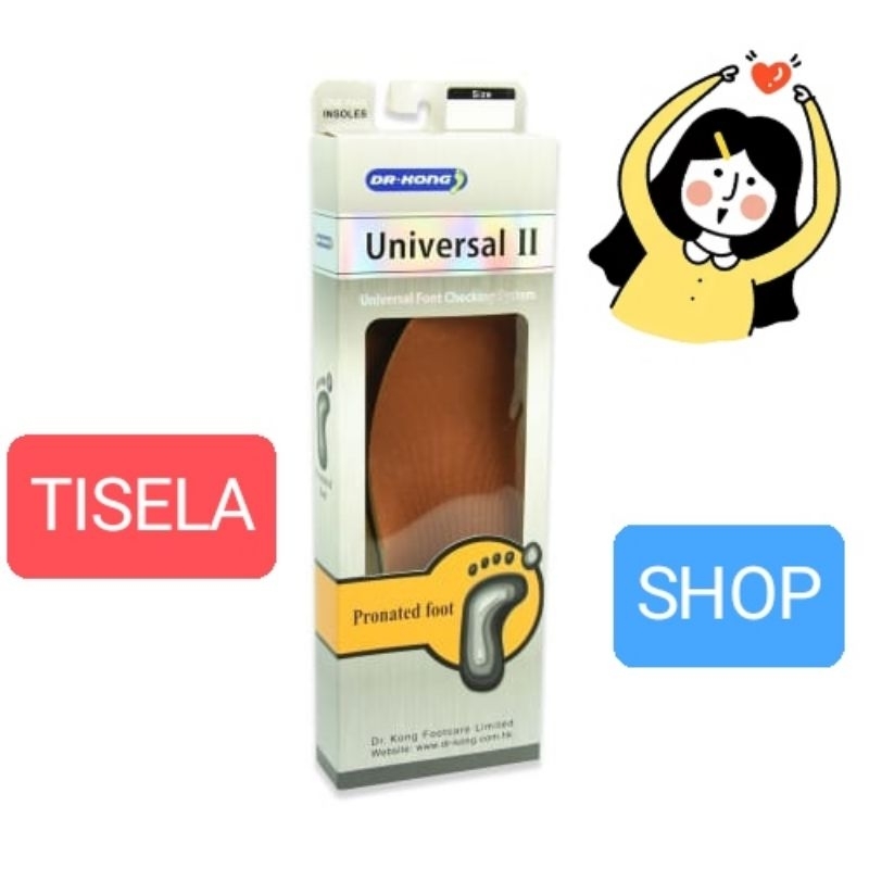 Dr kong sol insole sepatu shoes kaki sehat universal II pronated foot pronasi 41 230119