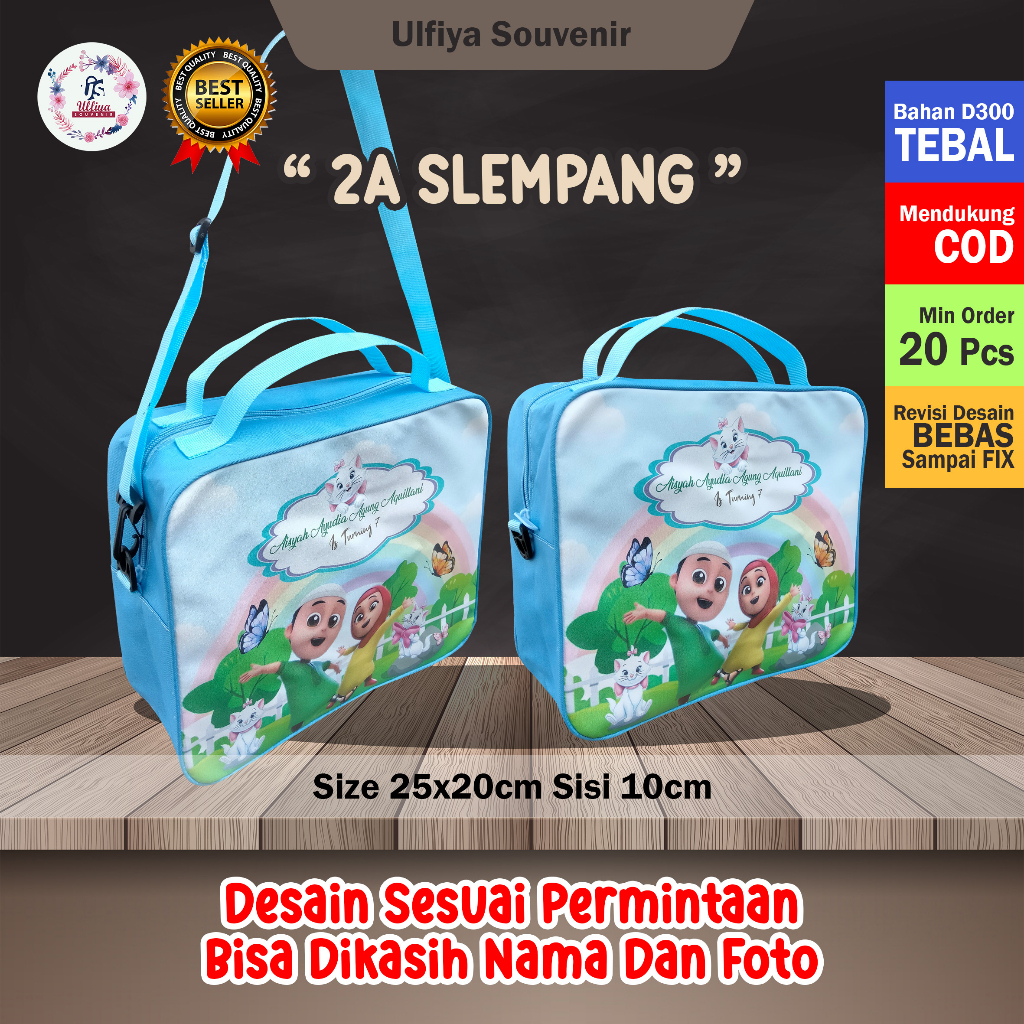 Tas Ulang Tahun Bahan Premium Custom Nama Foto Dll Souvenir Pesta Ulang Tahun Anak Cewek Cowok Murah