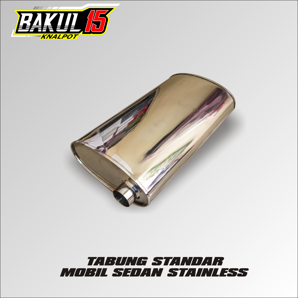 Knalpot Tabung Standar Universal Mobil Sedan Stainless