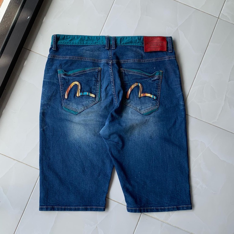 EVISU DENIM SHORT PANTS