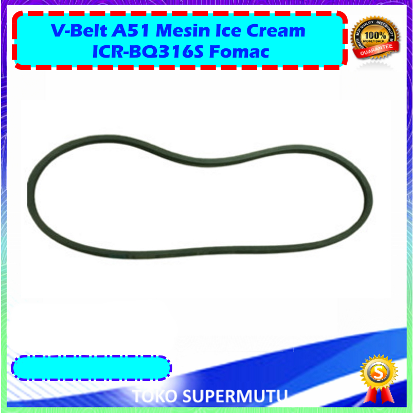 V-Belt A51 Mesin Ice Cream ICR-BQ316S Fomac