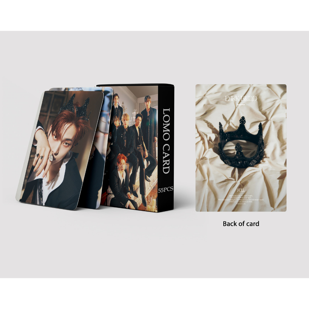 [kstuffind] ENHYPEN DARK BLOOD PHOTOCARD LOMO CARD PHOTO KARTU FOTO PC MURAH 54 PCS 54PCS EN ENGENE