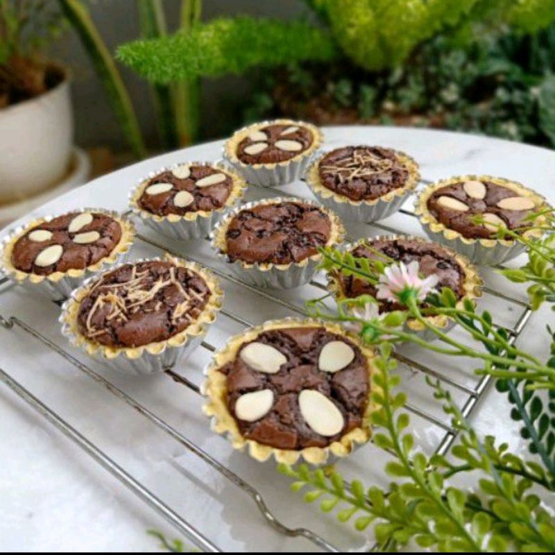 

Pie Brownies Enak Topping Coklat Almond Keju Kue Pai Bronies Fudgy