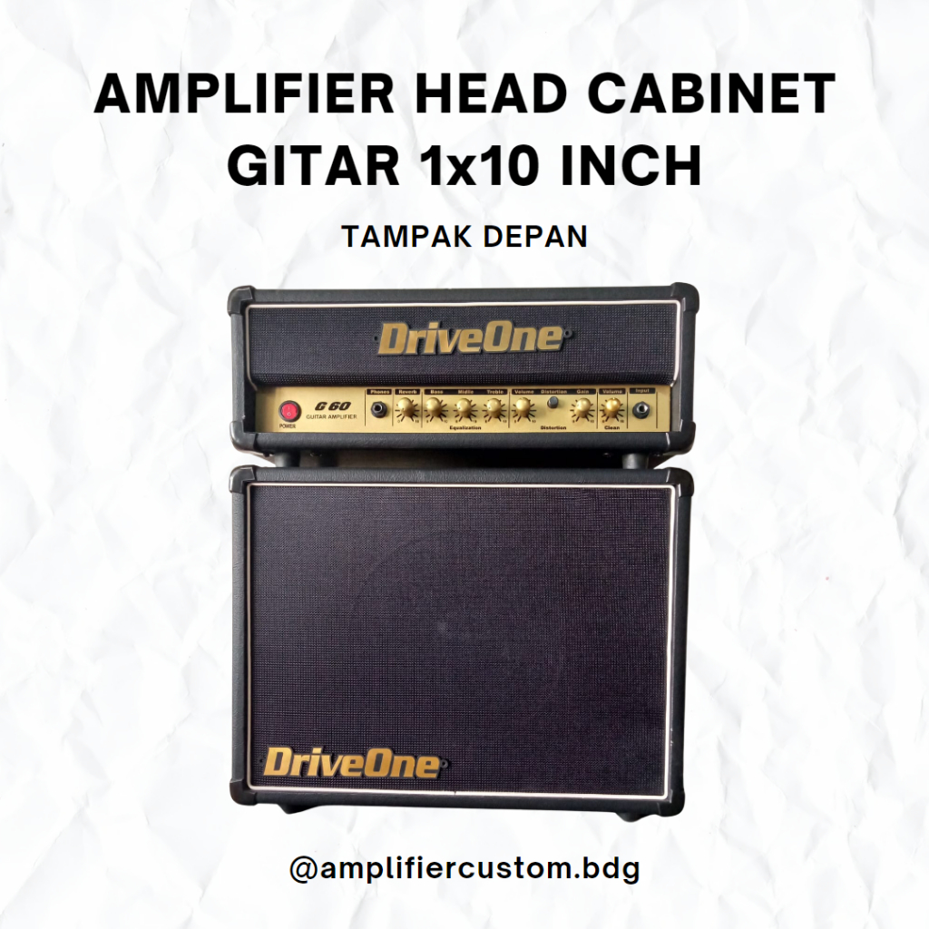 Ampli Gitar Head Cabinet Ukuran 10 Inch Amplifier Custom Tipe G60