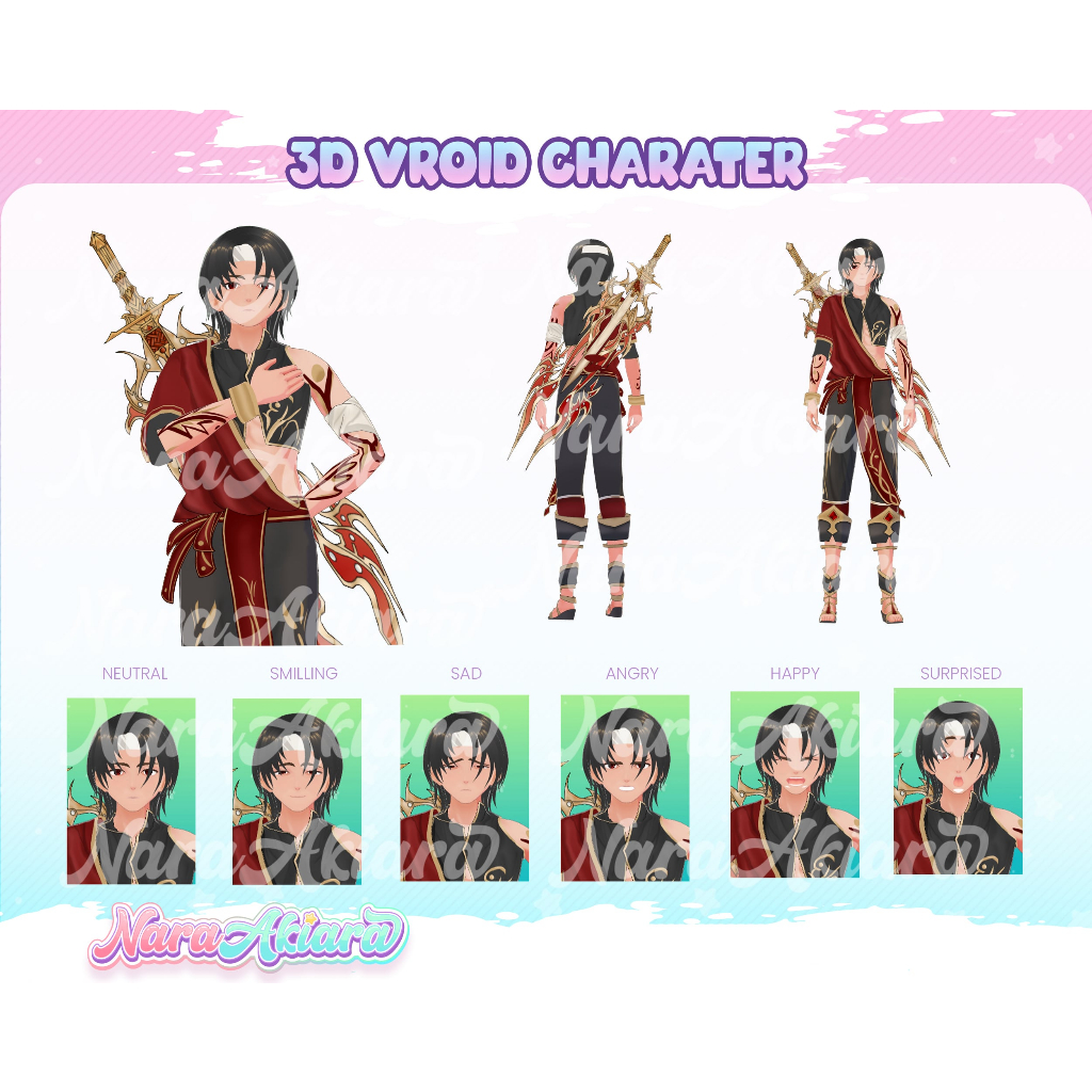 Vroid 3D Karakter Solusi Kreatif untuk Streaming Anda, Vroid Model untuk Vtuber, Vroid 3D Siap Pakai