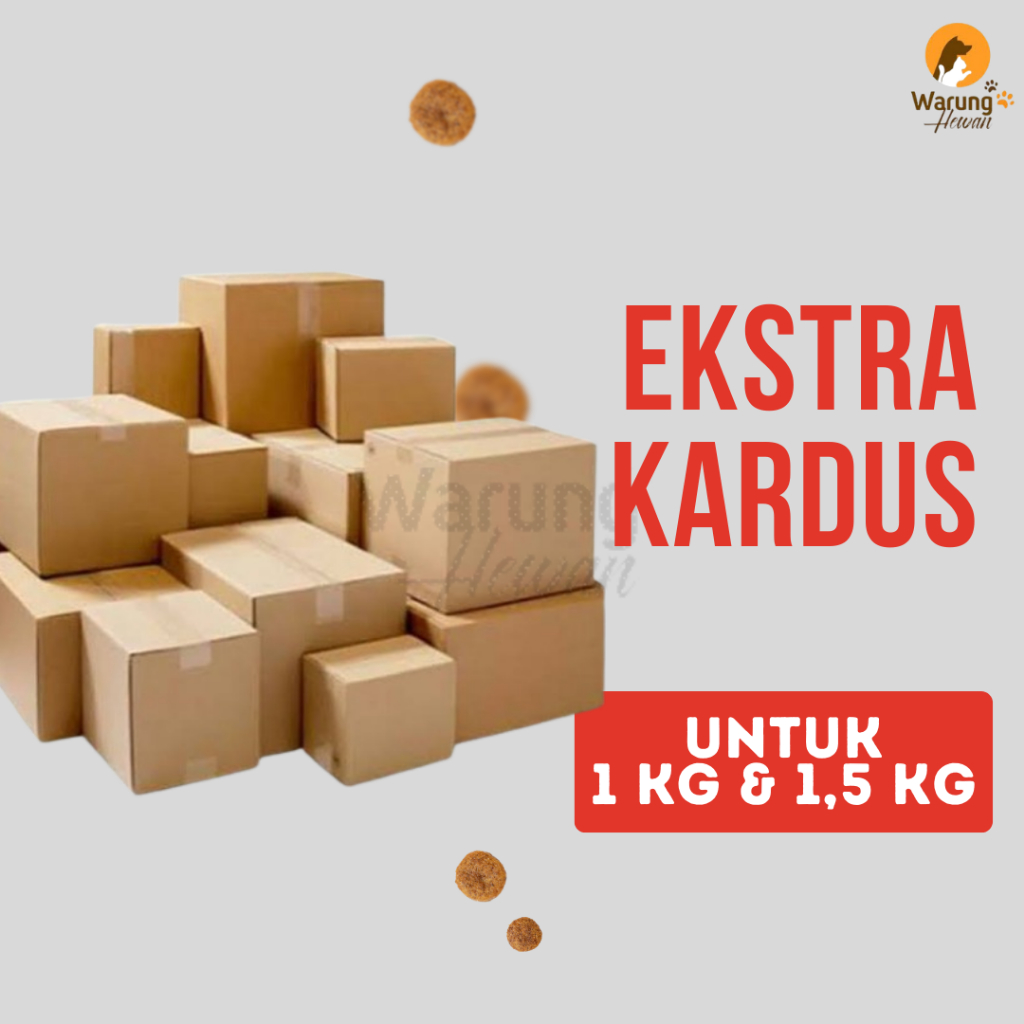 

Ekstra kardus untuk pengiriman 1 dan 1,5 kg