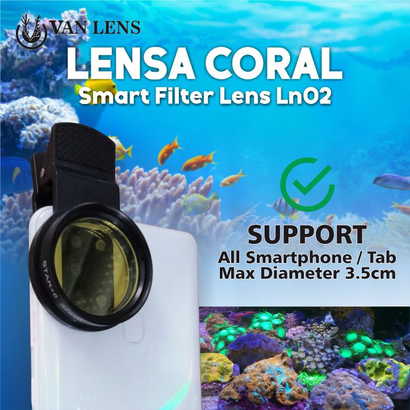 Lensa Coral aquarium laut kacamata coral lensa reef lensa aquarium laut