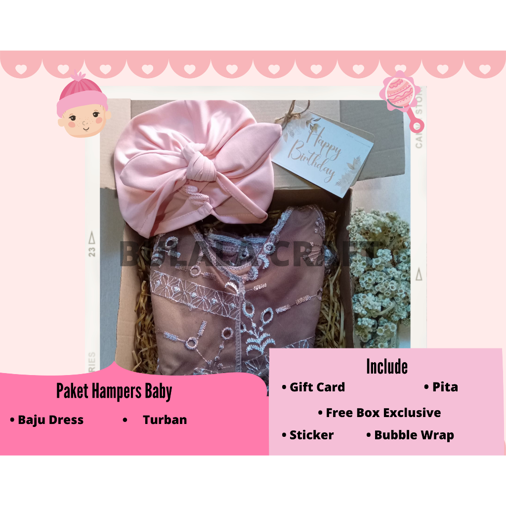 

Hampers Kado Lahiran Gift Box Baby New Born 0 - 12 Bulan