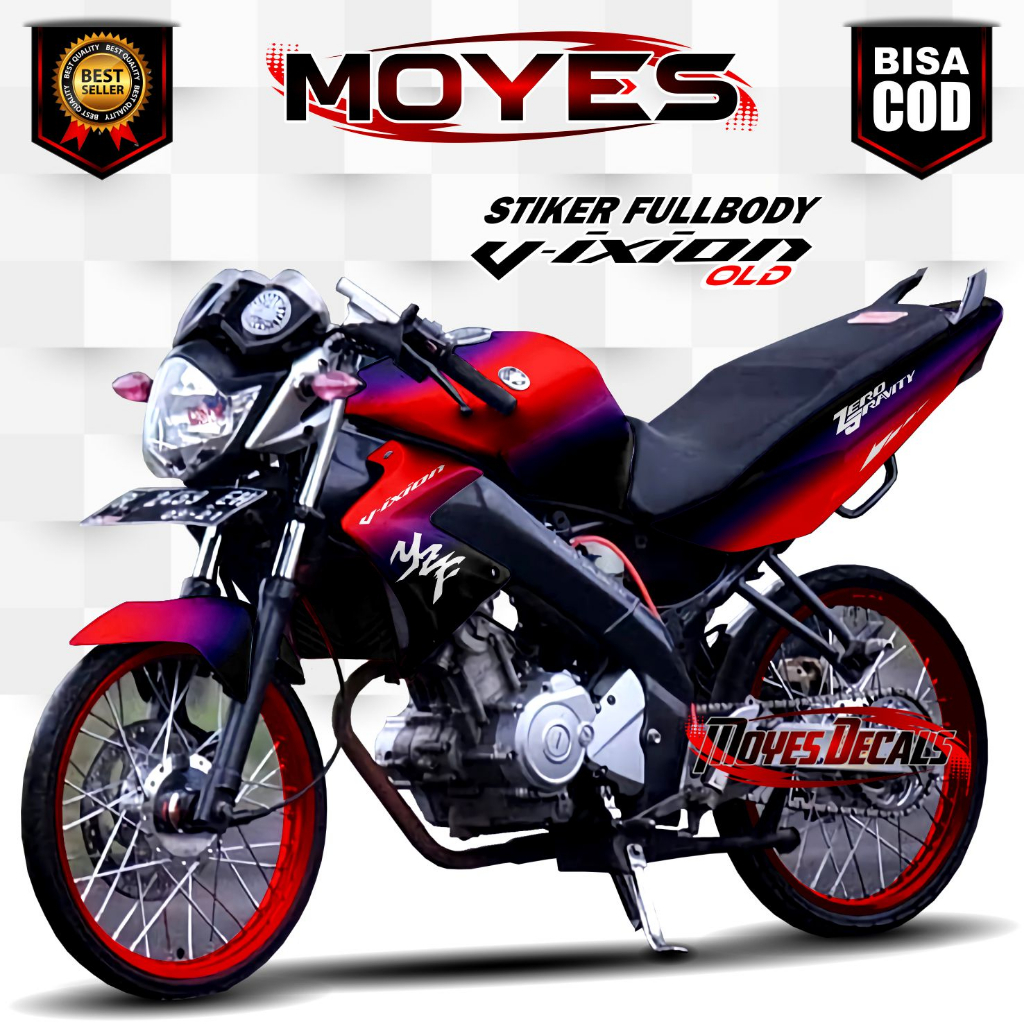 (BEST SELLER) Decal Vixion Old Fullbody Stiker Vixion Lama Fullbody Decal Variasi Vixion Old Fullbod