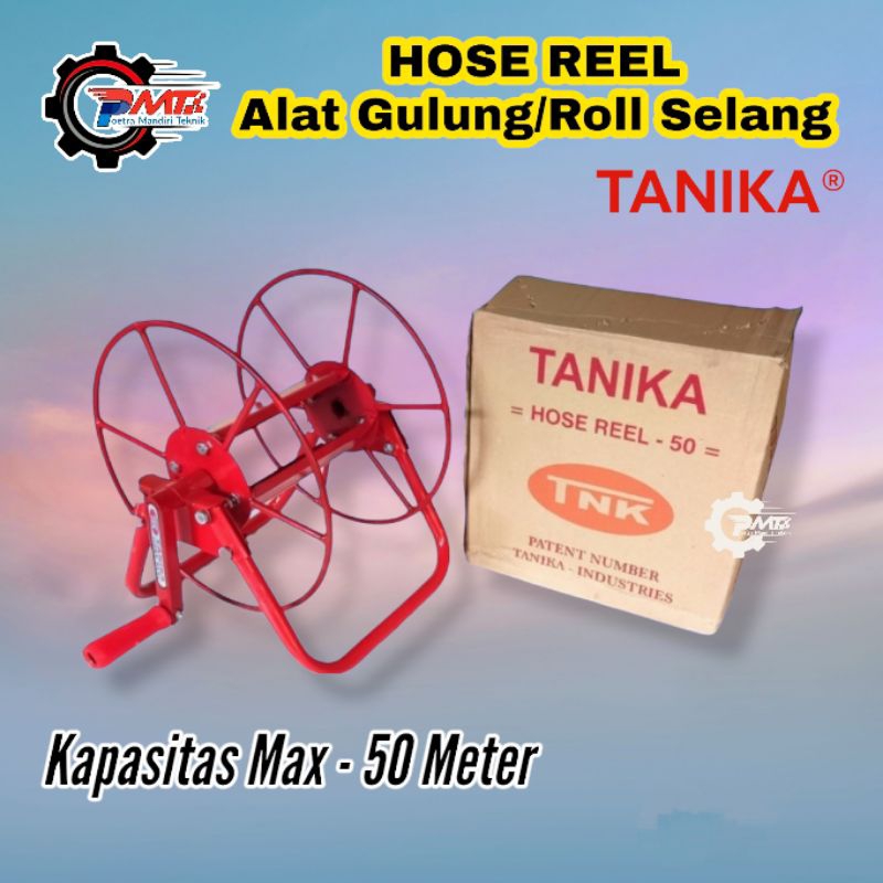 Ada Stok Alat Rol Gulungan Selang 50m Water Sprayer - Hose Reel 50meter Tempat Gulung Selang Air