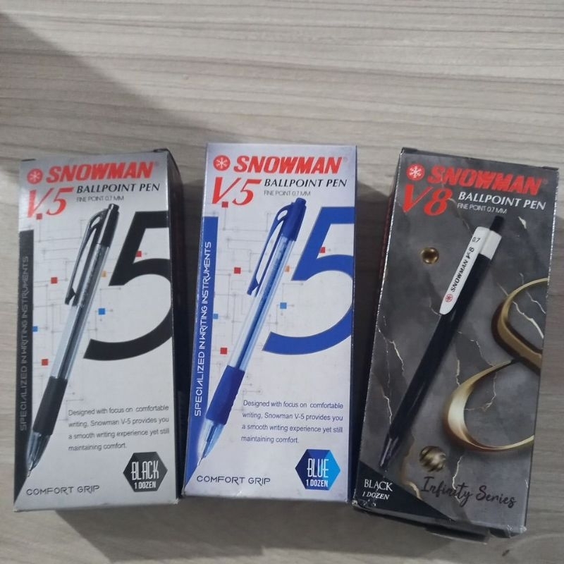 

SNOWMAN V-5 & V-8 BALLPOINT PEN PER PACK
