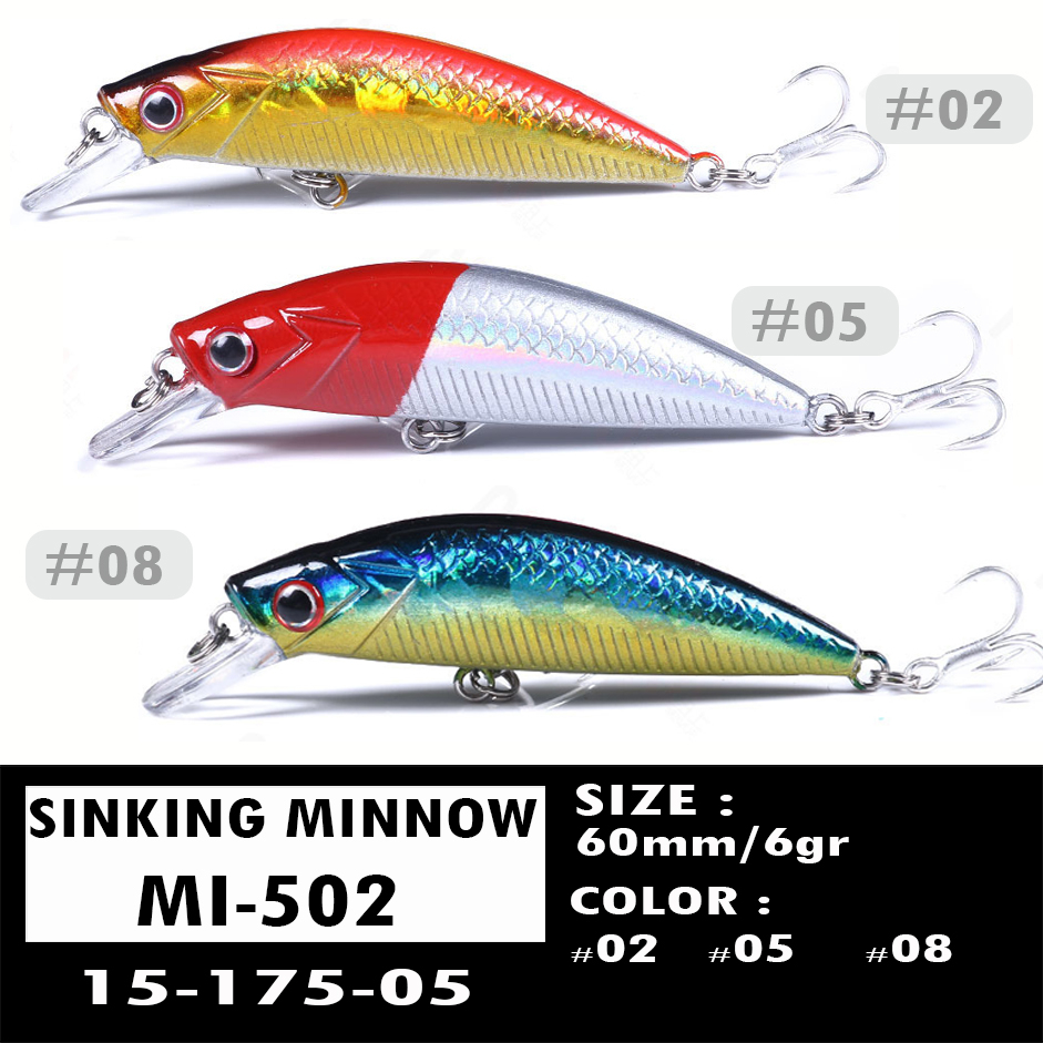 MINNOW MI-502 / MINNOW SINKING / MINNOW 6CM