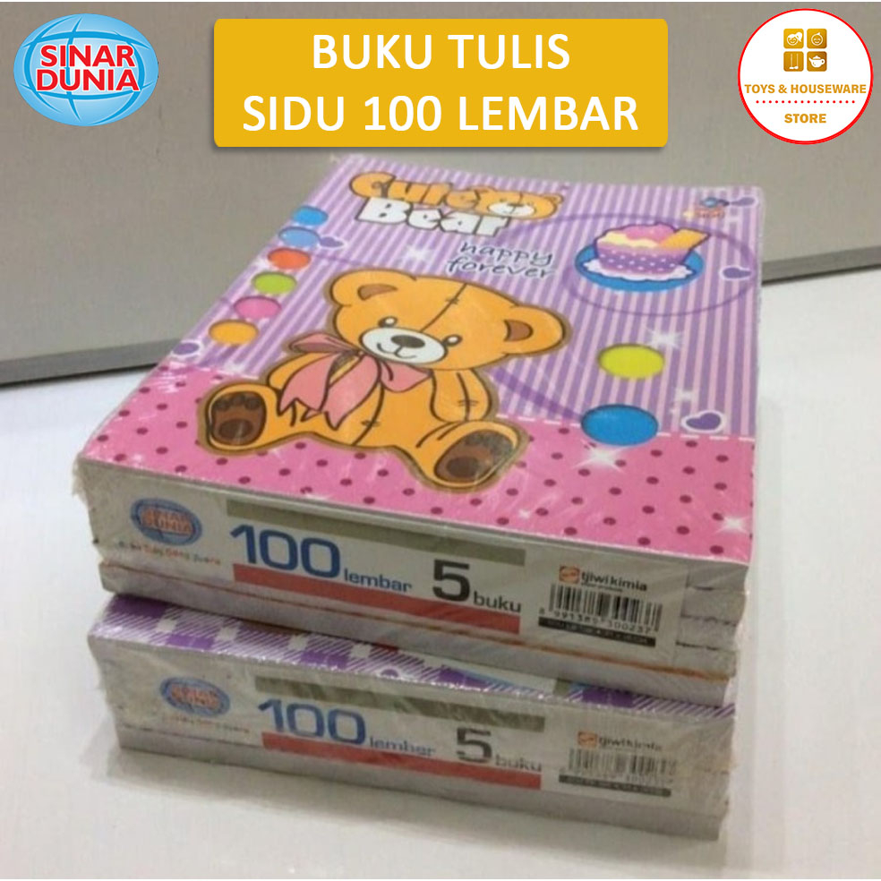 

Buku Tulis SIDU 100 Lembar Buku Tulis Sinar Dunia