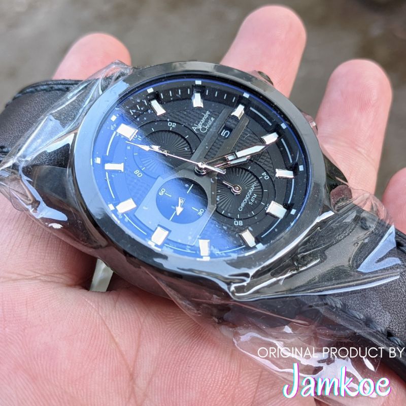 Jam Tangan Arloji Alexander Alexandre Christie Tipe 6562 MC Remaja Cowok Pria Analog Ori Murah Anti 