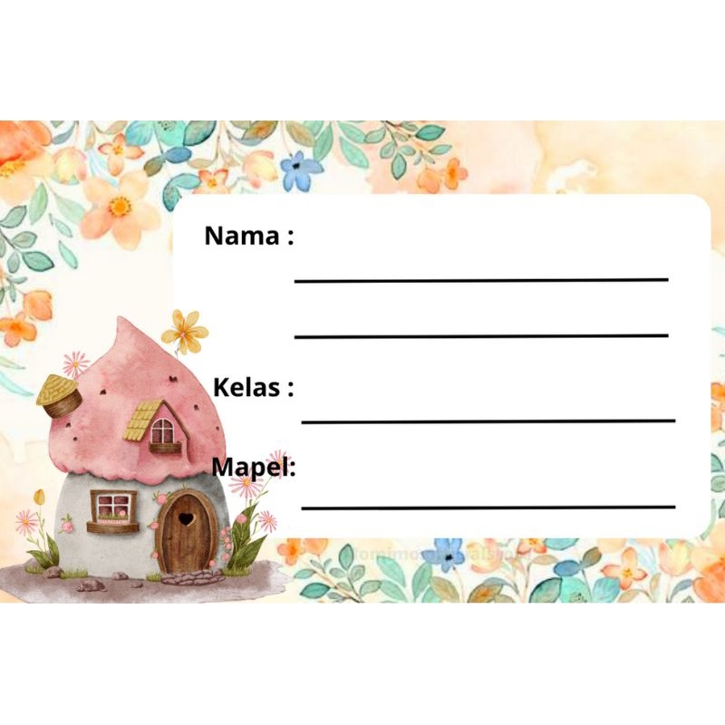 

STIKER LABEL SAMPUL BUKU SEKOLAH ESTETIK ISI 42 PCS