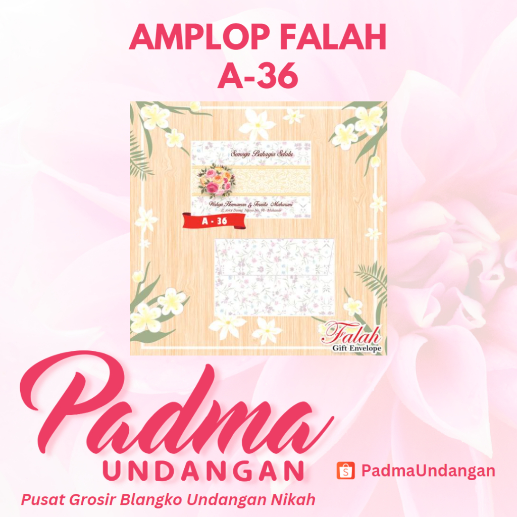 

Amplop Falah A-36 | PadmaUndangan