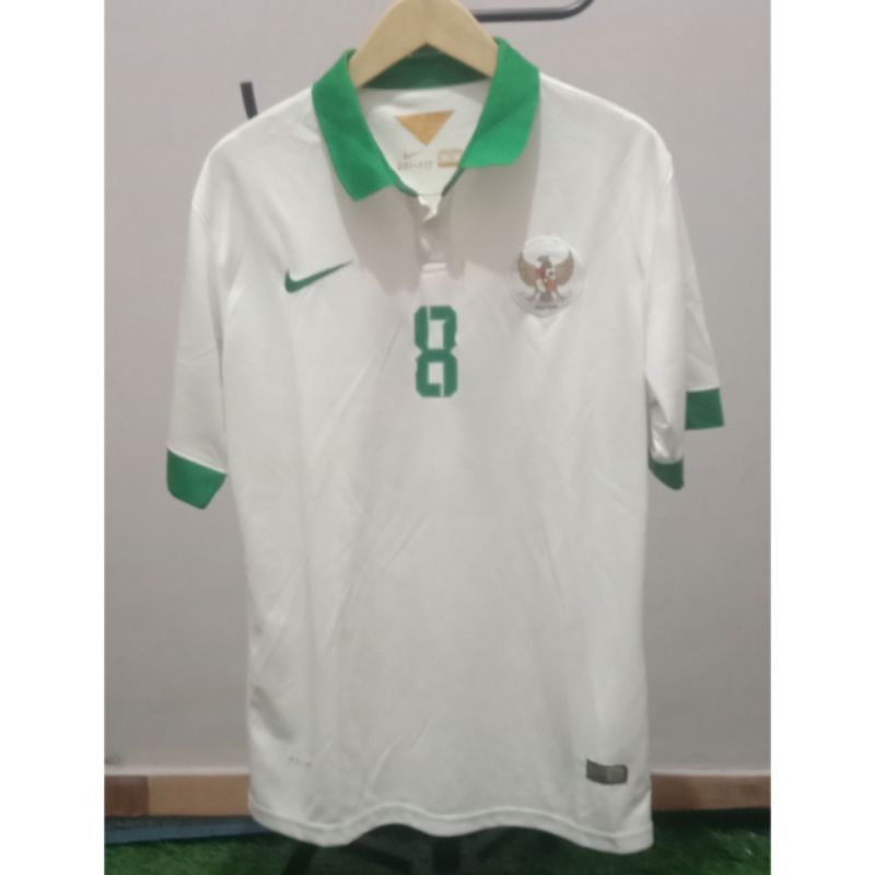 JERSEY TIMNAS INDONESIA AWAY 2016 NAMESET (LILIPALY) #8 SIZE XL