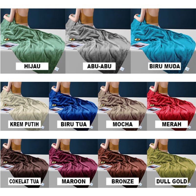 Selimut polos Dewasa / Selimut murah / Selimut dewasa / Selimut