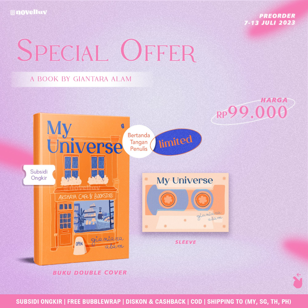 Novel My Universe & My Youth by Geeantara Novel AU Alternate Universe - Penerbit Bukune