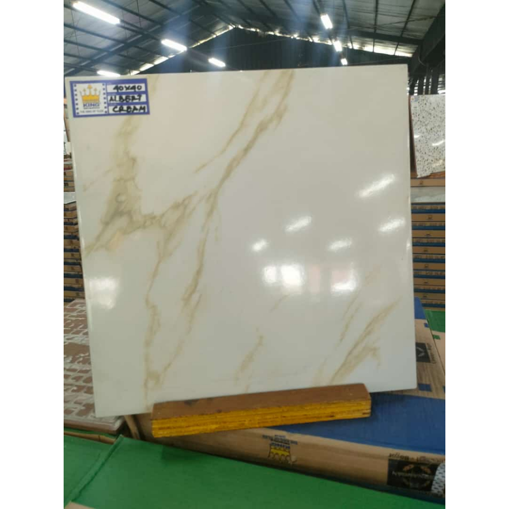 king keramik  alberth cream 40x40 kw1 keramik lantai