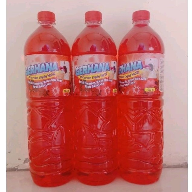 Detergent Cair 1.5Liter Sabun Cuci Baju Detergen Cair Sabun Cuci Pakaian Ditergen Cair Sabun Cuci Laundry Ditergent Sabun Cuci Cair Deterjen Cair Sabun Cuci Loundry Diterjen Cair Sabun Cair Londry So Klin Cair Rinso