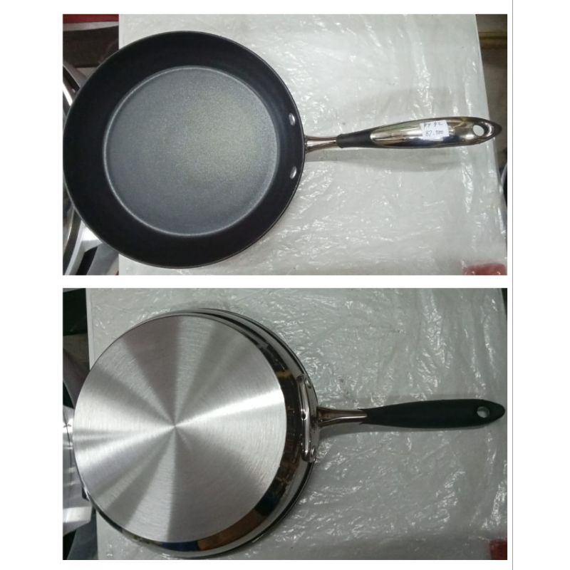 FRYPAN MAXIM EXPORT 24CM STAINLESS STEEL LAPIS TEFLON ANTI LENGKET